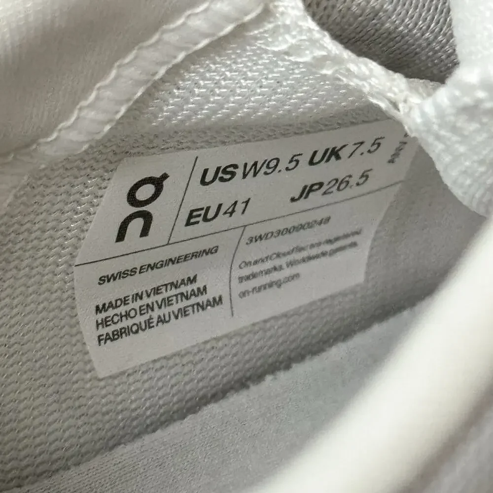 On Cloudeclipse Alloy White Sand Grey Road Running Walking Sneakers Women’s 9.5 - Picture 7 of 8